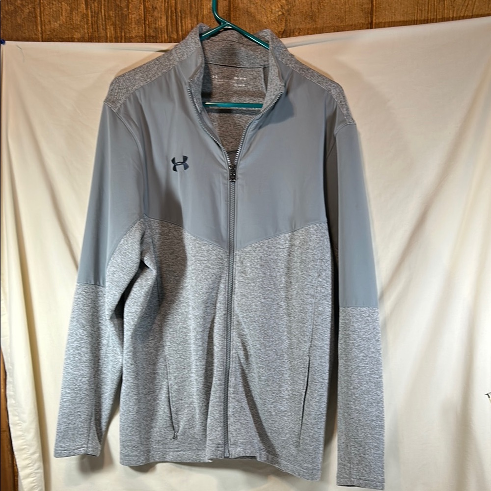 Under Armour Men’s Two-Tone Gray Zip-Up Jacket